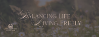 Balanced Life Motivation Facebook Cover Design