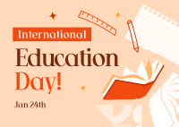 International Education Day Postcard