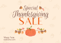Special Thanksgiving Sale Postcard