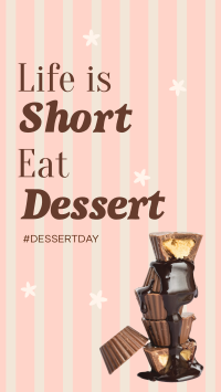 Dessert Life Quote Instagram Story