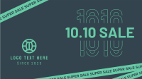 10.10 Super Sale Tape Facebook Event Cover