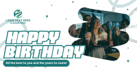 Birthday Celebration Twitter Post Design