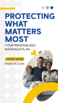 Minimalist Insurance Protection Instagram Story Design