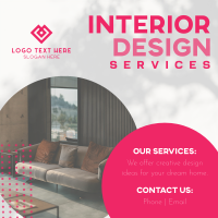 Interior Design Services Instagram Post Design