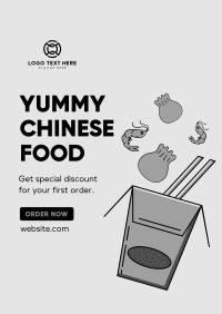 Asian Food Delivery Poster