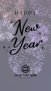 New Year Greeting Facebook Story Design