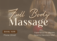 Full Body Massage Postcard