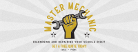 Retro Master Mechanic Facebook Cover Design