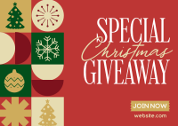 Christmas Season Giveaway Postcard