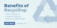 Recycling Benefits Twitter Post