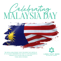 Malaysia Flag Independence Instagram Post