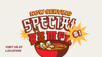 Special Ramen Serving Video