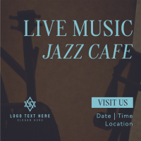 Cafe Jazz Linkedin Post Design