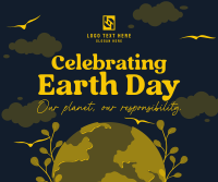 Modern Celebrate Earth Day Facebook Post Design