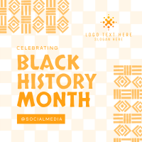 Black History Celebration Instagram Post Design