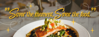 Elegant Food Quote Facebook Cover Image Preview