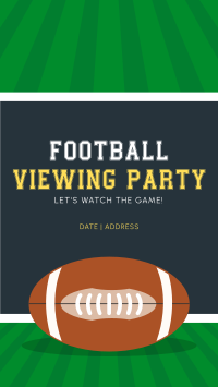 Football Viewing Party Instagram Story