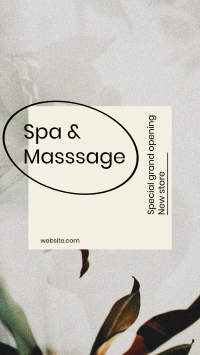 Spa & Massage Opening Facebook Story