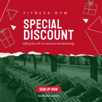 Christmas Fitness Discount Instagram Post Image Preview