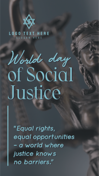 World Social Justice Day Facebook Story