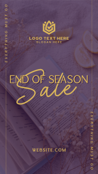 Minimalist End Of Season Sale Instagram Story