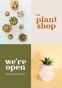 Plant Shop Opening Poster