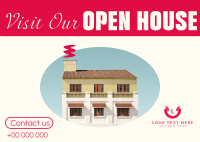 Minimal Open House Postcard