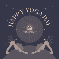 Mystical Yoga Instagram Post Design