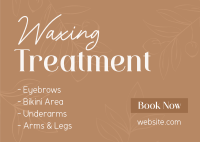 Waxing Salon Postcard