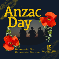 Rustic Anzac Day Instagram Post