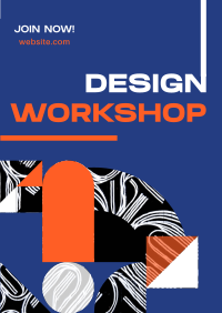 Modern Abstract Design Workshop Poster