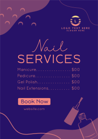 Nail Technician Poster example 1