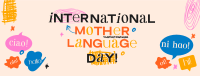 Doodle International Mother Language Day Facebook Cover