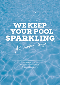 Sparkling Pool Services Poster