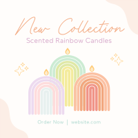 Rainbow Candle Collection Instagram Post Image Preview