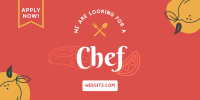 Restaurant Chef Recruitment Twitter Post