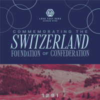Switzerland Confederation Commemoration Instagram Post