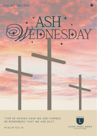 Modern Nostalgia Ash Wednesday Flyer