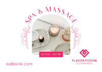 Relaxing Massage Postcard