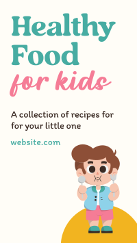 Healthy Recipes for Kids Instagram Reel Design