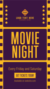 Movie Night Strip Facebook Story