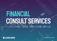 Simple Financial Services Postcard Image Preview