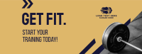 Get Fit Weight Lifting  Facebook Cover