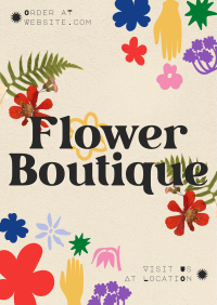 Quirky Florist Service Poster