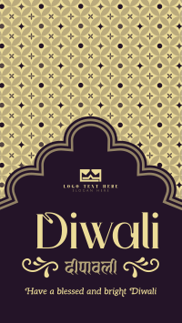 Blessed Bright Diwali Instagram Reel Image Preview