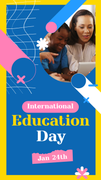 Happy Education Day  Instagram Story