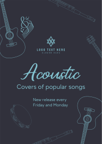 Acoustic Music Covers Poster