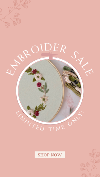 Embroidery Sale Facebook Story