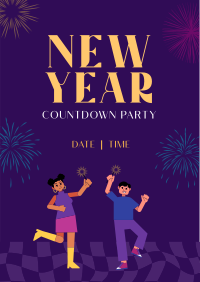 Dance Party Countdown Flyer