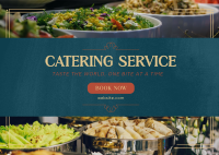 Sophisticated Catering Service Postcard